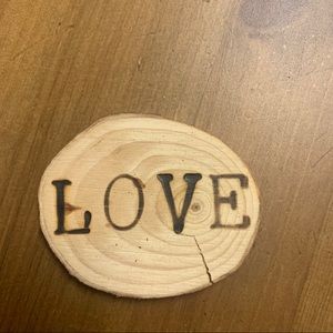 FREE Love wood magnet